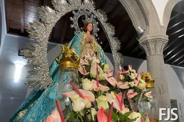 La Inmaculada Concepción, lista para la procesión de este miércoles en Jinámar/Francisco Javier Santana.